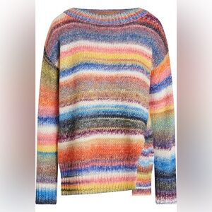 Cinq à Sept Multicolor Striped Sweater